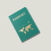 Stylish Faux Leather Passport Holder