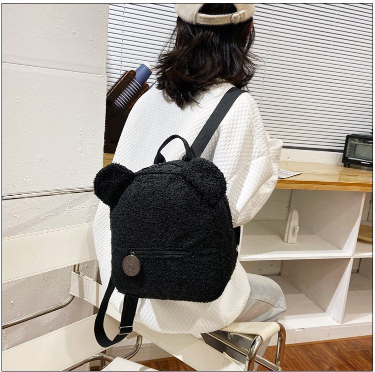 Cute Bear-Shaped Travel & Shopping Backpack for Women