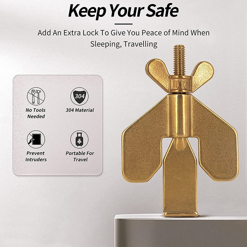 Portable Door Lock for Safety and Self-Defense