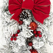 Christmas Wreath with Red Ball Decoration- The Perfect Festive Front Door Enhancement