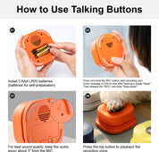 Interactive Voice-Recording Dog Training Buttons