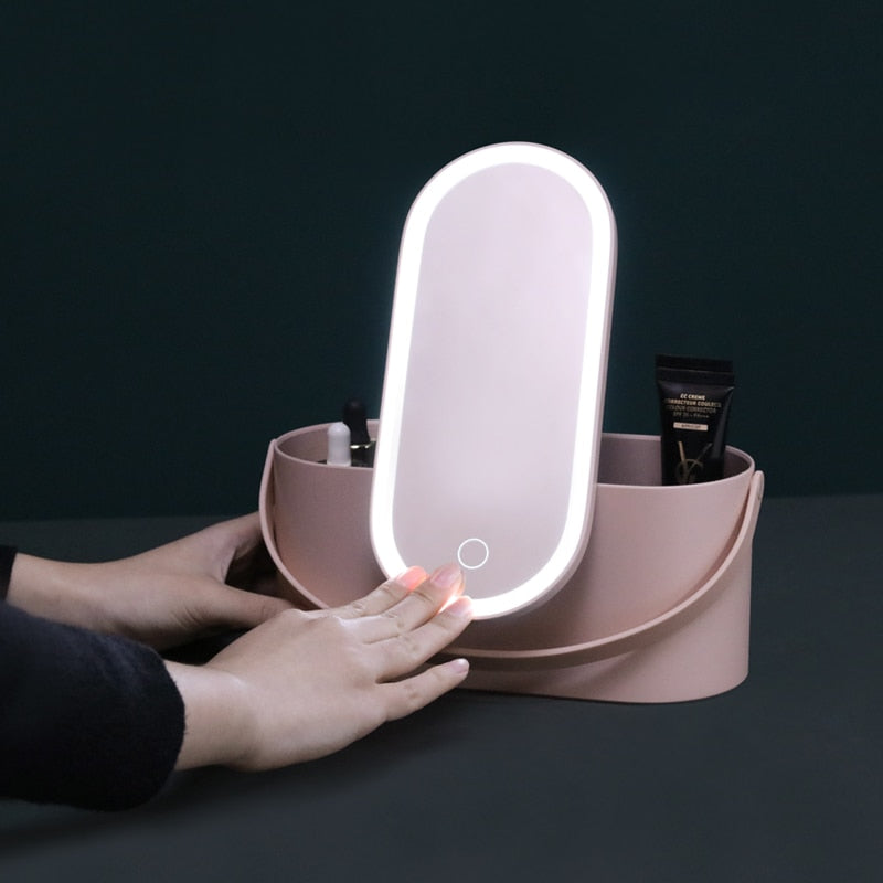 LED Portable Makeup Box